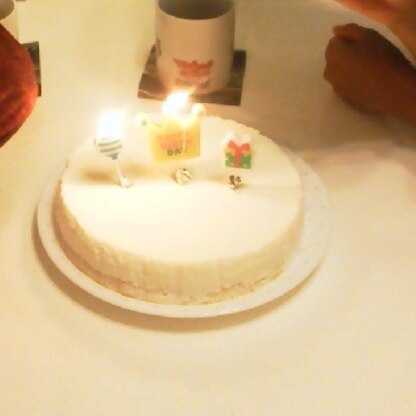 誕生日ケーキで作りました◎